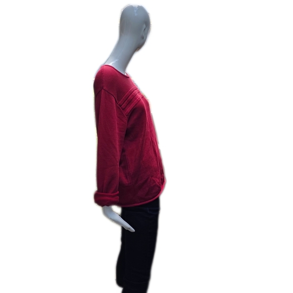 Tommy Hilfiger Women's Red Cotton Knit Pullover Sweater. Med - Picture 16 of 16